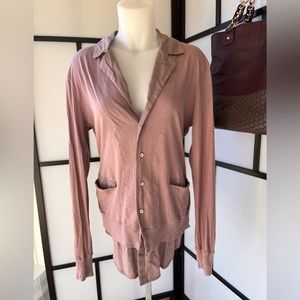 Nicholas K sz med button up light cardigan